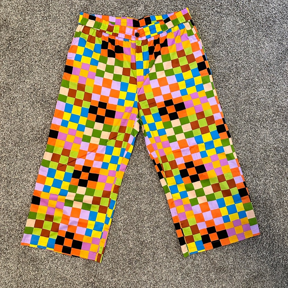 Barely worn Nooworks POPLIN CATALINA PANT Carnival print